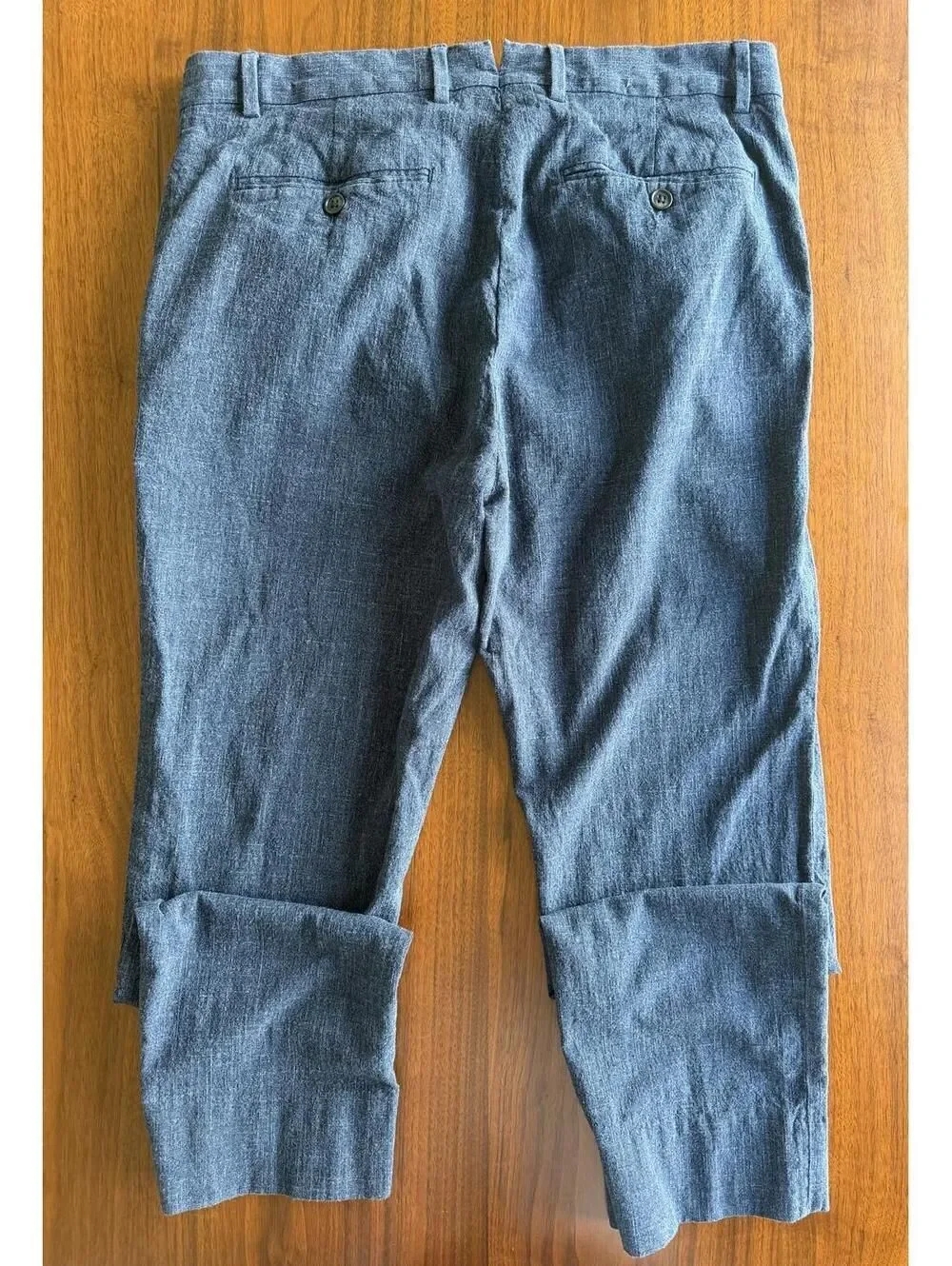 Banana Republic Men's Blue Textured Dress Pants - Size 33x30